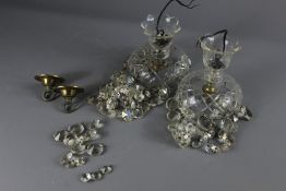 A Pair of Cut-Glass Ceiling Lights