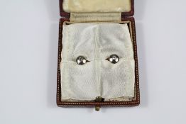 Edwardian 14/15ct Yellow, White Gold and Diamond Dress Studs