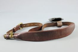 A Leather Over-the-Shoulder Shot Pouch