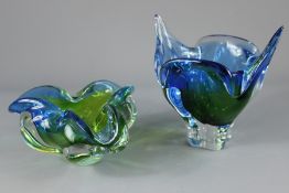 Murano Blue/Green Glass Vase