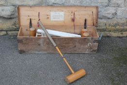 An Antique Croquet Set