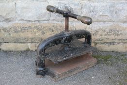 Antique Book Binder's Press