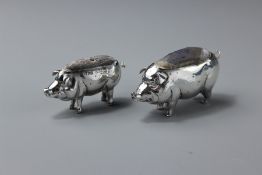 A Silver Novelty Piglet Pin Cushion