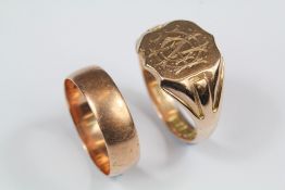 Two 9ct Gold Rings