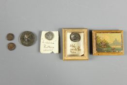 Antique Indian Lakshmi Poothen (Double) Coin