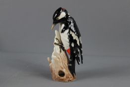 Goebel Porcelain Greater Spotted Woodpecker Figure