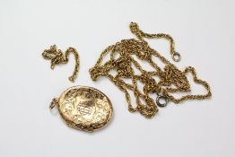 A 9ct Twist-Link Chain