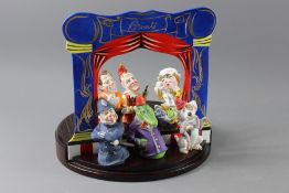 A Bronte Extinguishers Limited Edition Porcelain Punch and Judy Theatre