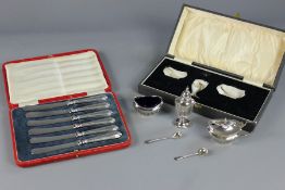 A Boxed Silver Cruet