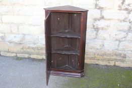 Antique Oak Corner Cupboard