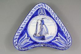 A 19th Century Delft Chocolate Dish