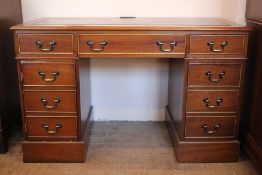Contemporary Twin Pedestal Desk