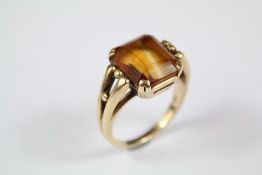 14ct Yellow Gold Topaz Ring