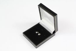 Pair of Diamond Solitaire Ear Studs