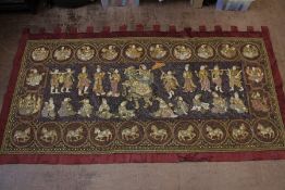 A Large Antique Indonesian Wall Tapestry