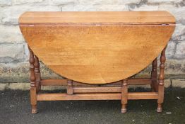 Light Oak Drop Leaf Table