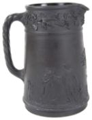 A Victorian Wedgwood basalt jug,
