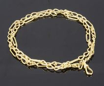 An 18ct gold fancy chain necklace