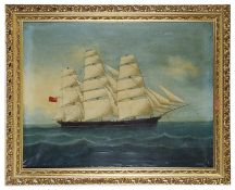 Chinese School Third quarter 19th century 'Sir Lancelot' oil on canvas