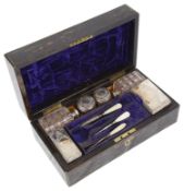 A Victorian coromandel dressing table box William Lund of London