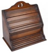 A mahogany upright letter holder, early 20th century