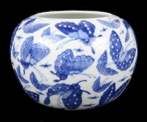 A Chinese blue and white porcelain bowl, mark of Kangxi but probably 19th century