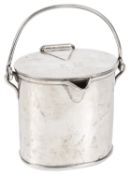 A Victorian miniature silver milk pail, hallmarked London 1882