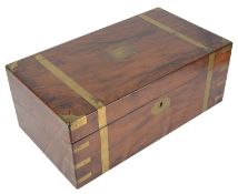 A Victorian mahogany writing slope,