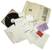 Archive of The Women’s Social Political Union (WSPU), incl. documents signed by Emmeline Pankhurst