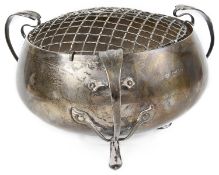 An Edwardian silver rose bowl, London 1910 by Edward Barnard & Sons Ltd