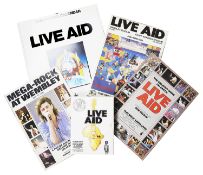 A collection of Rock Ephemera Relating to Live Aid 1985