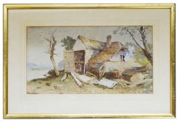 Charles Edmund Rowbotham (Brit., 1823 - 1875) 'At Eltham Kent', watercolour, signed