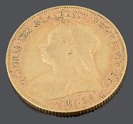 A Queen Victoria gold full sovereign 1896