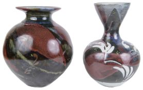 Margaret Frith (b.1943) Two Studio Pottery Porcelain Vases