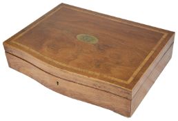 A mahogany cutlery box with maritime interest, early 20th c.