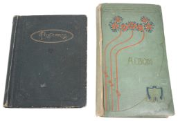 Two early 20th century postcard albums