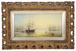 William Adolphus Knell (Brit., 1805-1875) An evening marine scene