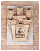 A Troika pottery wall pocket