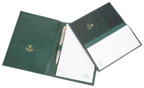 A Rolex silver and gold plated ball point pen