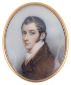 Attributed to Andrew Plimer (Brit. 1763-1837) portrait miniature