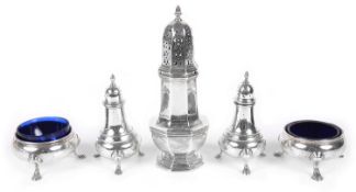 A collection of silver tableware