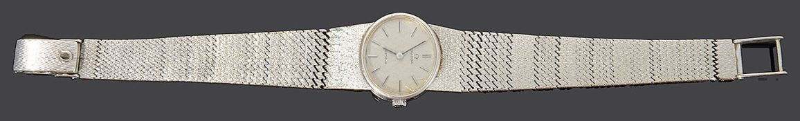 A 1970s ladies 9ct white gold Omega wristwatch