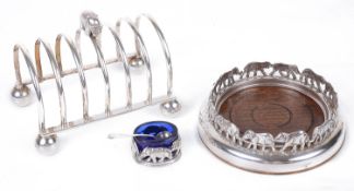 A contemporary Links of London silver wine coaster (4)