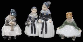 Three Royal Copenhagen porcelain figures (3)