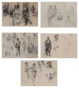 Dominique Charles Fouqerary (1869-1956) WW1 sketches of soldiers (5)
