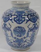 A Chinese 19th Century blue and white porcelain vase