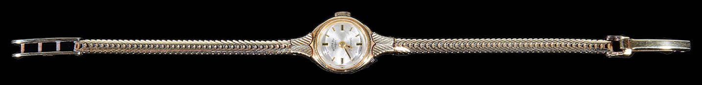 A ladies 14 carat gold Rotary wristwatch