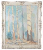 William Francis Longstaff (Australian, 1879-1953) 'Gum trees'