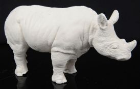 Sir Eduardo Paolozzi (Scot.1924-2008) 'Rhinoceros' a plaster cast sculpture, signed and dated 1989