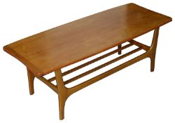 A 1960s Danish teak coffee table